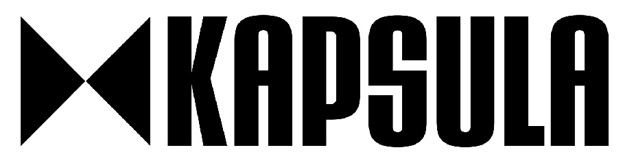 KAPSULA Magazine updated logo, black and white version