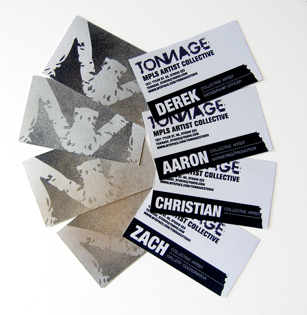 business cards for TONNAGE